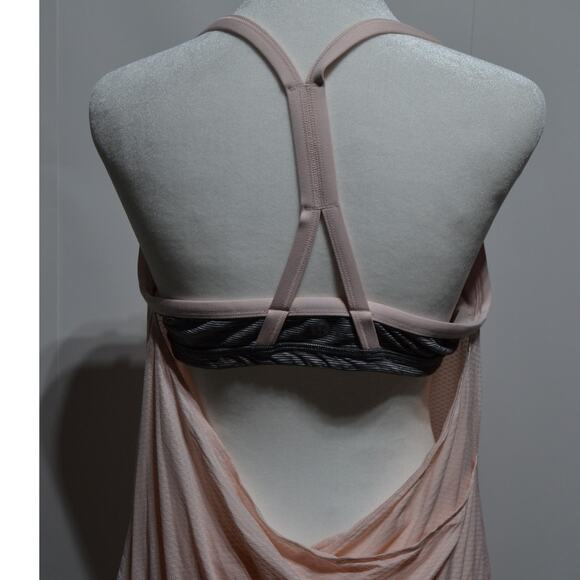 Lululemon CYB Athletic Pretty In Pink Tank Top with Built In Bra Size 10 - Picture 5 of 7